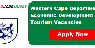 Western Cape Department of Economic Development and Tourism Vacancies