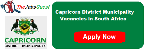 Capricorn District Municipality Vacancies