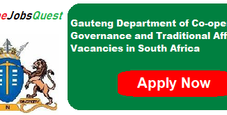 Gauteng Department of Co-operative Governance and Traditional Affairs Vacancies