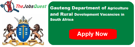 Gauteng Department of Agriculture and Rural Development Vacancies