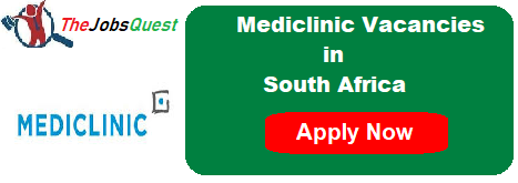 Mediclinic Vacancies