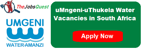 uMngeni-uThukela Water Vacancies