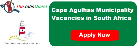 Cape Agulhas Municipality Vacancies