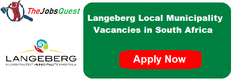 Langeberg Local Municipality Vacancies