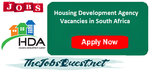 Housing Development Agency Vacancies