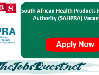 SAHPRA Vacancies