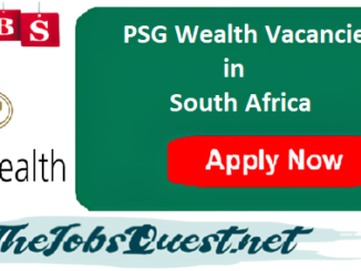 PSG Wealth Vacancies
