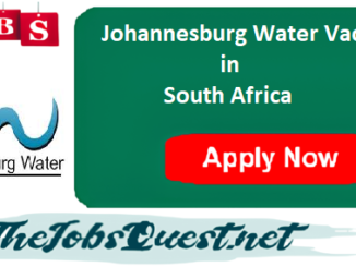Johannesburg Water Vacancies