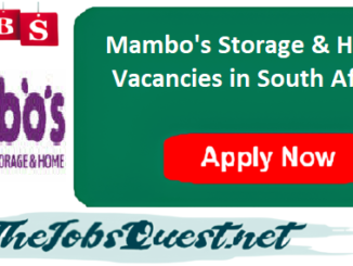 Mambo's Storage & Home Vacancies