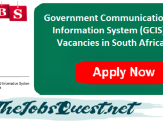 GCIS Vacancies