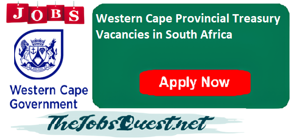 Western Cape Provincial Treasury Vacancies