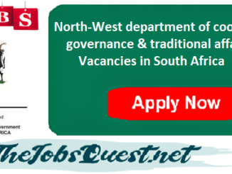 North-West department of cooperative governance & traditional affairs Vacancies