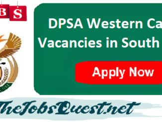 DPSA Western Cape Vacancies