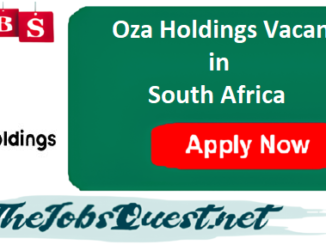 Oza Holdings Vacancies